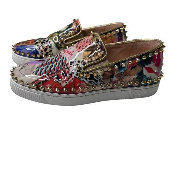 Christian Louboutin Studded Slip On Loafers (35) - Picture 5 of 10